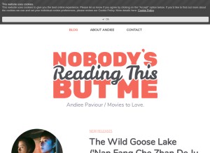 How nobodysreadingthisbutme.com looks like on a tablet such as an iPad.