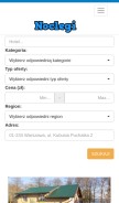 How noclegi24.net looks like on a mobile device such as an iPhone.