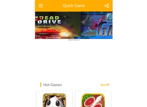 How noegame.com looks like on a tablet such as an iPad.