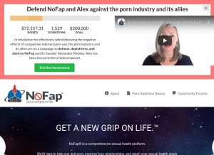 How nofap.com looks like on a tablet such as an iPad.