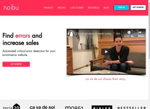 How noibu.com looks like on a tablet such as an iPad.