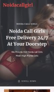 How noidacallgirl.com looks like on a mobile device such as an iPhone.
