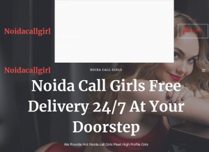 How noidacallgirl.com looks like on a tablet such as an iPad.