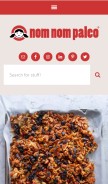 How nomnompaleo.com looks like on a mobile device such as an iPhone.
