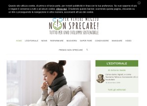 How nonsprecare.it looks like on a tablet such as an iPad.