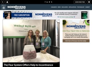 How nonwovens-industry.com looks like on a tablet such as an iPad.