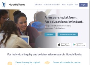 How noodle.to looks like on a tablet such as an iPad.