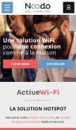 How noodo-wifi.com looks like on a mobile device such as an iPhone.