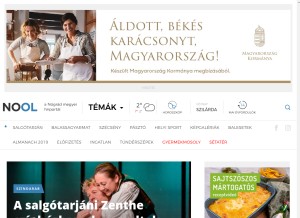 How nool.hu looks like on a tablet such as an iPad.