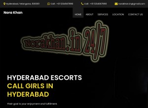 How norakhan.in looks like on a tablet such as an iPad.