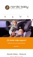 How nordicbaby.es looks like on a mobile device such as an iPhone.