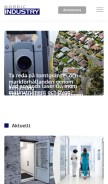 How nordicindustry.net looks like on a mobile device such as an iPhone.