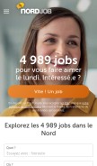 How nordjob.com looks like on a mobile device such as an iPhone.