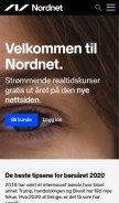 How nordnet.no looks like on a mobile device such as an iPhone.