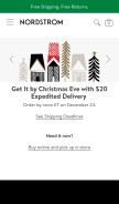How nordstrom.com looks like on a mobile device such as an iPhone.