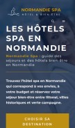 How normandie-spa.com looks like on a mobile device such as an iPhone.