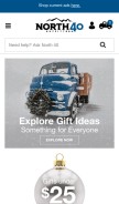 How north40.com looks like on a mobile device such as an iPhone.