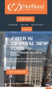 How northland.net looks like on a mobile device such as an iPhone.