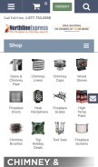 How northlineexpress.com looks like on a mobile device such as an iPhone.