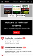 How northwestfirearms.com looks like on a mobile device such as an iPhone.