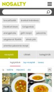 How nosalty.hu looks like on a mobile device such as an iPhone.