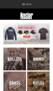 How nosler.com looks like on a mobile device such as an iPhone.