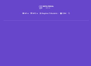 How notafiscalnfce.com.br looks like on a tablet such as an iPad.