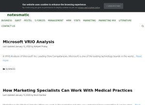 How notesmatic.com looks like on a tablet such as an iPad.