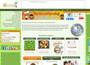 How nourishinteractive.com looks like on a tablet such as an iPad.