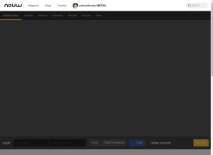 How nouw.com looks like on a tablet such as an iPad.