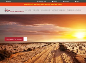 How nova4x4.net looks like on a tablet such as an iPad.