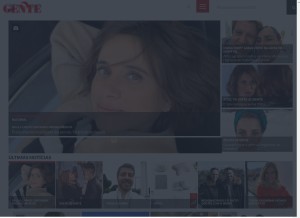 How novagente.pt looks like on a tablet such as an iPad.