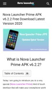 How novalauncherprime.pro looks like on a mobile device such as an iPhone.