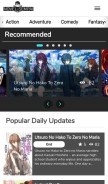 How novel-sempai.com looks like on a mobile device such as an iPhone.