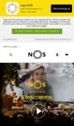 How novis.pt looks like on a mobile device such as an iPhone.