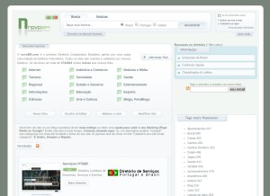 How novobr.com looks like on a tablet such as an iPad.