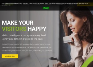 How nowinteract.com looks like on a tablet such as an iPad.