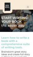 How nownovel.com looks like on a mobile device such as an iPhone.