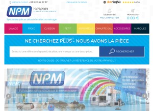 How npm.fr looks like on a tablet such as an iPad.