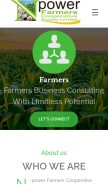 How npowerfarmers.ng looks like on a mobile device such as an iPhone.