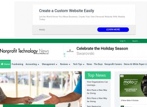 How nptechnews.com looks like on a tablet such as an iPad.