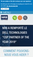How nrb.be looks like on a mobile device such as an iPhone.