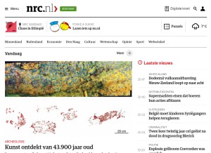 How nrc.nl looks like on a tablet such as an iPad.