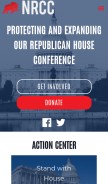 How nrcc.org looks like on a mobile device such as an iPhone.