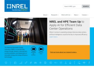 How nrel.gov looks like on a tablet such as an iPad.