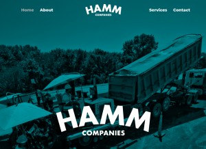 How nrhamm.com looks like on a tablet such as an iPad.