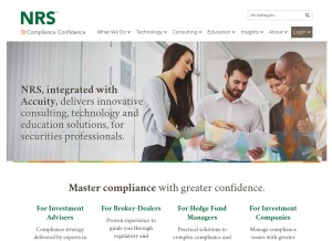 How nrs-inc.com looks like on a tablet such as an iPad.