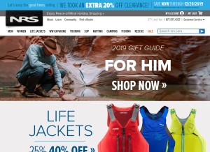 How nrs.com looks like on a tablet such as an iPad.