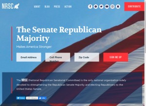 How nrsc.org looks like on a tablet such as an iPad.