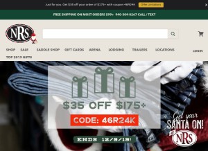 How nrsworld.com looks like on a tablet such as an iPad.